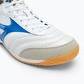 Încălțăminte de fotbal pentru bărbați Mizuno Morelia Sala Elite IN white/laser blue/gold 7