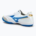 Încălțăminte de fotbal pentru bărbați Mizuno Morelia Sala Elite TF white/laser blue/gold 3