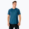 Tricou de antrenament pentru bărbați Nike Heather albastru NESSB658-444