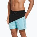 Pantaloni scurți de înot Nike Block Swoosh 5 Volley pentru bărbați albastru NESSC492 4