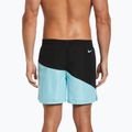 Pantaloni scurți de înot Nike Block Swoosh 5 Volley pentru bărbați albastru NESSC492 5