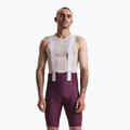 Pantaloni scurți de ciclism pentru bărbați Rapha Brevet Element Cargo Bib Shorts plum/white