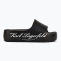 Papuci pentru femei KARL LAGERFELD Kobo II Hotel Logo black eco eva