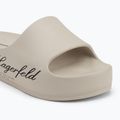 Papuci pentru femei KARL LAGERFELD Kobo II Hotel Logo off white eco eva 7