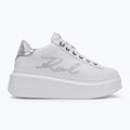Încălțăminte pentru femei KARL LAGERFELD Anakapri Signia white leather w/silver 2