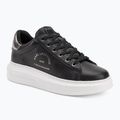 Încălțăminte pentru femei KARL LAGERFELD Kapri Maison black leather w/silver
