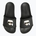 Papuci pentru femei KARL LAGERFELD Kondo 2.0 NFT black rubber 4