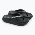 Papuci pentru femei  KARL LAGERFELD Skoona II Hotel Thong black rubber 9