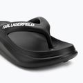 Papuci pentru femei  KARL LAGERFELD Skoona II Hotel Thong black rubber 7