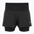 Pantaloni scurți de alergare pentru bărbați Mizuno Trail ER 2IN1 black