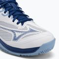 Încălțăminte de tenis pentru femei Mizuno Wave Exceed Light 2 CC white/ bellwether blue/ bel air blue 7