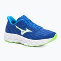 Încălțăminte de alergare pentru bărbați Mizuno Wave Sky 8 reflex blue c/white/green geck