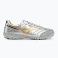 Încălțăminte de fotbal pentru bărbați Mizuno Morelia Sala Pro TF galaxy silver/gold/gold 2