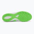 Încălțăminte de fotbal pentru bărbați Mizuno Morelia Sala Pro TF white/neon green/galaxy silver 4