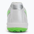 Încălțăminte de fotbal pentru bărbați Mizuno Morelia Sala Pro TF white/neon green/galaxy silver 6