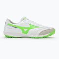 Încălțăminte de fotbal pentru bărbați Mizuno Morelia Sala Elite TF white/neon green/galaxy silver 2