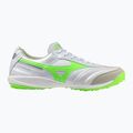 Încălțăminte de fotbal pentru bărbați Mizuno Morelia Sala Elite TF white/neon green/galaxy silver