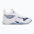 Pantofi de volei Mizuno Wave Dimension Mid alb/albastru bellwether/belairblu 2