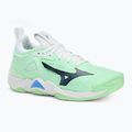 Încălțăminte de volei Mizuno Wave Momentum 3 neo mint/black/frontier blue