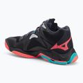 Încălțăminte de volei Mizuno Wave Lightning Z8 Mid black/neon flame/peacock blue 3