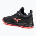 Încălțăminte de volei Mizuno Wave Luminous 3 black/neon flame/peacock blue 3
