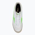 Încălțăminte de fotbal pentru bărbați Mizuno Morelia Sala Elite IN white/neon green/galaxy silver 5
