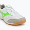 Încălțăminte de fotbal pentru bărbați Mizuno Morelia Sala Elite IN white/neon green/galaxy silver 7
