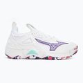 Încălțăminte de volei Mizuno Wave Momentum 3 white/violet indigo/camellia rose 2