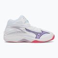 Încălțăminte de volei pentru femei Mizuno Thunder Blade Z Mid white/violet indigo/camelliaros 2