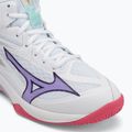 Încălțăminte de volei pentru femei Mizuno Thunder Blade Z Mid white/violet indigo/camelliaros 7