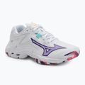 Pantofi de volei damă Mizuno Wave Lightning Z8 alb/violet indigo/camelliaros