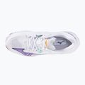 Pantofi de volei damă Mizuno Wave Lightning Z8 alb/violet indigo/camelliaros 11
