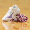 Pantofi de volei damă Mizuno Wave Lightning Z8 alb/violet indigo/camelliaros 13