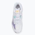 Pantofi de volei pentru femei Mizuno Wave Lightning Z8 Mid albi/violet indigo/camelliaros 5