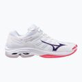 Încălțăminte de volei Mizuno Wave Voltage 2 white/violet indigo/camellia rose 8