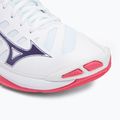 Încălțăminte de volei Mizuno Wave Voltage 2 white/violet indigo/camellia rose 7