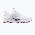 Încălțăminte de handbal Mizuno Wav Stealth Neo 2 white/violet indigo/camellia rose