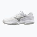 Încălțăminte de tenis pentru femei Mizuno Break Shot 5 CC white/ ultimate gray/ harbor mist 8
