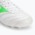 Încălțăminte de fotbal pentru bărbați Mizuno Morelia II Japan Md white/neon green/galaxy silver 7