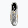 Încălțăminte de fotbal pentru bărbați Mizuno Morelia II Club Md galaxy silver/gold/gold 5