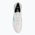 Încălțăminte de fotbal pentru bărbați Mizuno Morelia Neo IV β Japan Md white/neon green/cool gray 3c 5