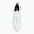 Încălțăminte de fotbal pentru bărbați Mizuno Morelia Neo IV Β Elite MD white/neon green/cool gray 3c 5