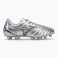 Încălțăminte de fotbal pentru copii Mizuno Monarcida Neo III Select Jr Md galaxy silver/8605 c/gold 2