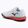Încălțăminte de tenis pentru bărbați Mizuno Wave Enforce Court AC white/baritone blue/calypso coral 3