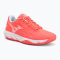 Încălțăminte de tenis pentru femei Mizuno Wave Enforce Court CC W calypso coral/white/barely pink