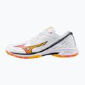 Încălțăminte de badminton Mizuno Wave Claw 3 white/citrus/calypso coral 8