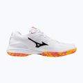 Încălțăminte de badminton Mizuno Wave Claw 3 white/citrus/calypso coral 9