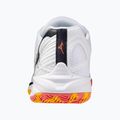 Încălțăminte de badminton Mizuno Wave Claw 3 white/citrus/calypso coral 10