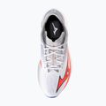 Încălțăminte de alergare pentru bărbați  Mizuno Wave Rebellion Flash 3 white/fiery coral 2/iris bloom 7