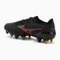 Încălțăminte de fotbal pentru bărbați Mizuno Morelia Neo IV Beta Elite Mix SG black/morelia 40th red/black 3